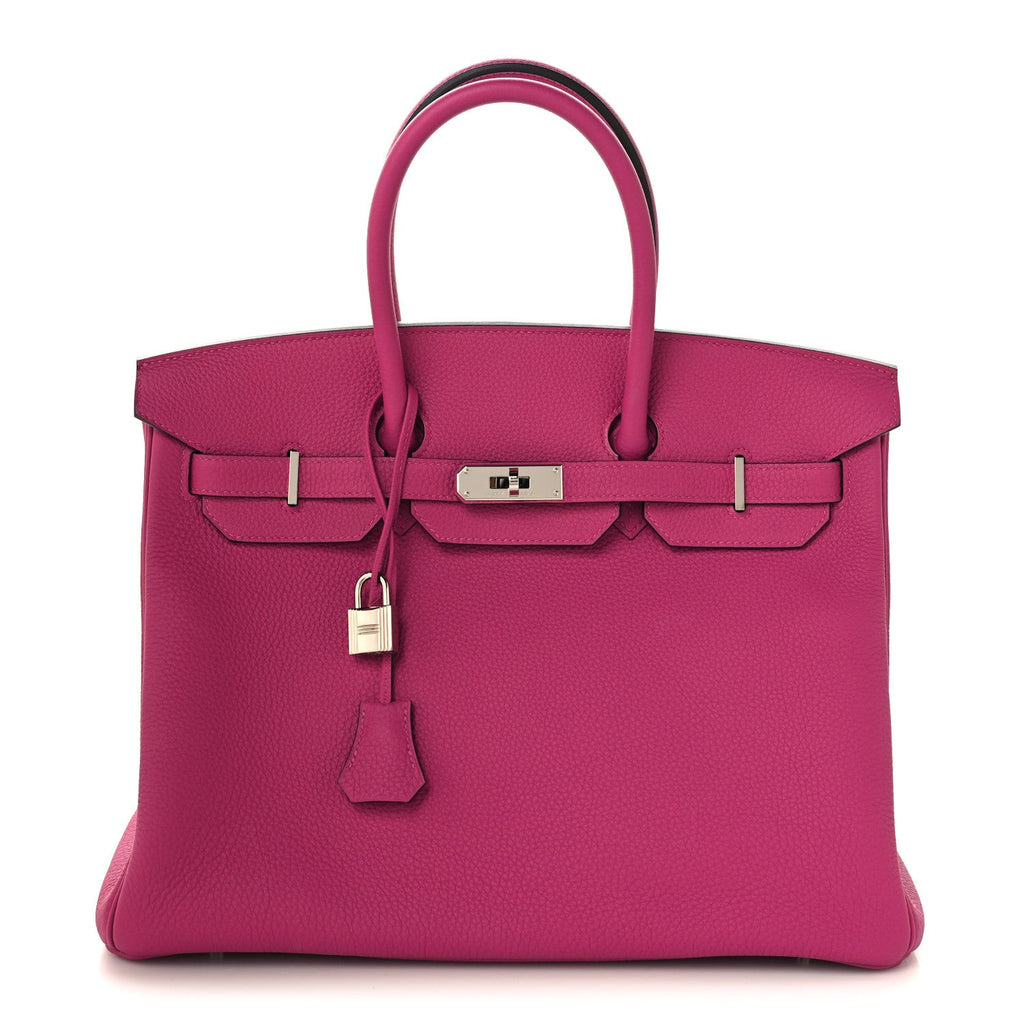 Togo Birkin 35 Rose Pourpre
