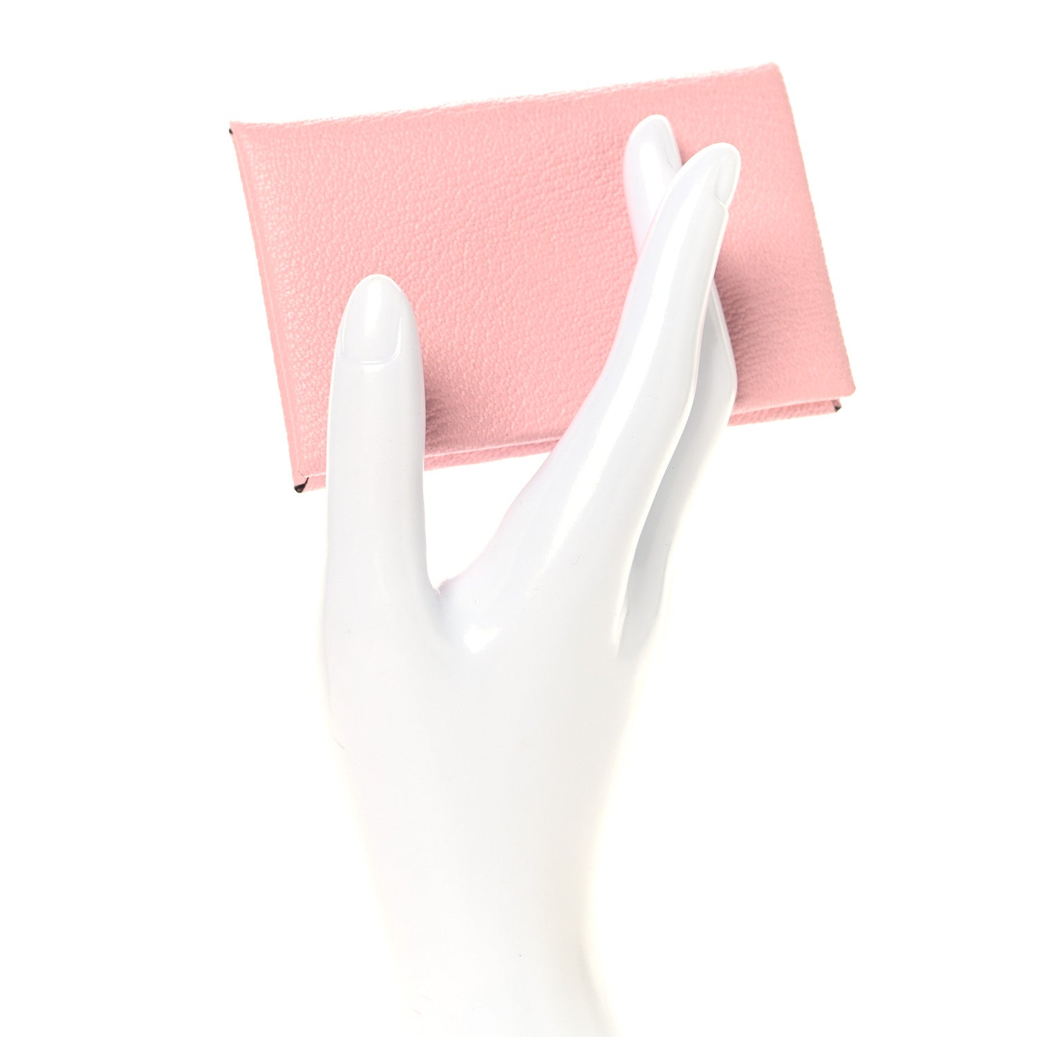 Chevre Mysore Calvi Card Case Rose Darling