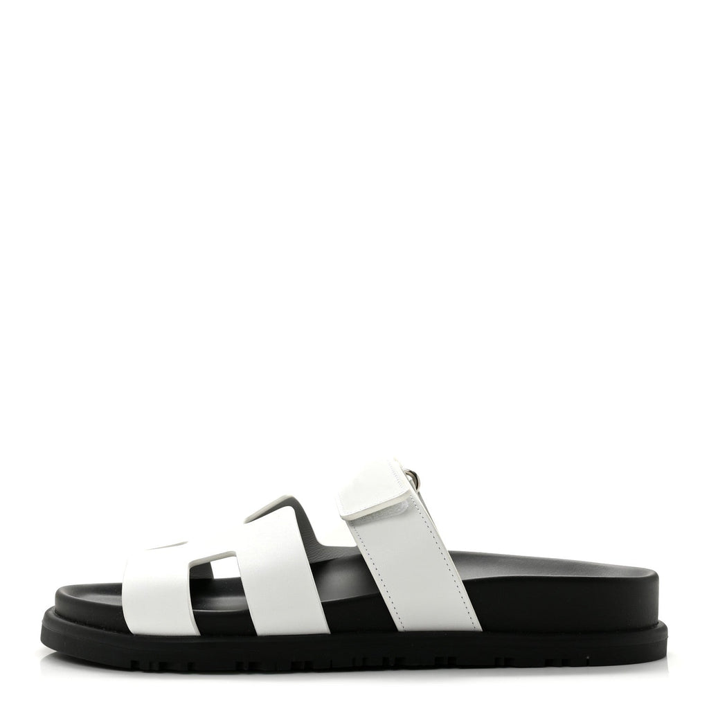 Calfskin Womens Chypre Sandals 36.5 White