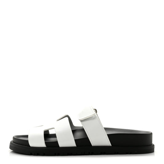 Calfskin Womens Chypre Sandals 36.5 White