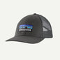 Patagonia P-6 Logo LoPro Trucker Hat – White with Redtail Rust