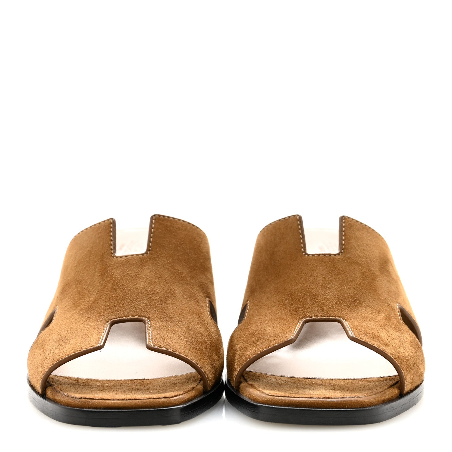 Suede Goatskin Helia 60 Sandals 41 Brun Fume