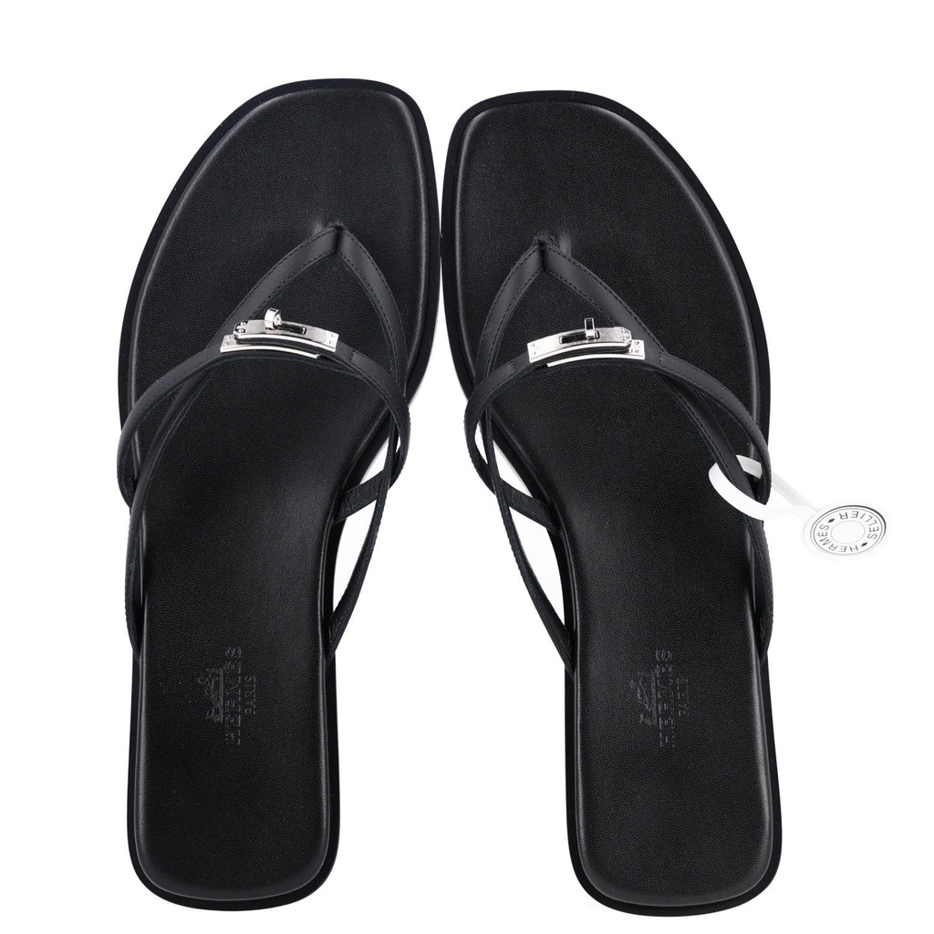 Calfskin Miss Sandals 39 Black