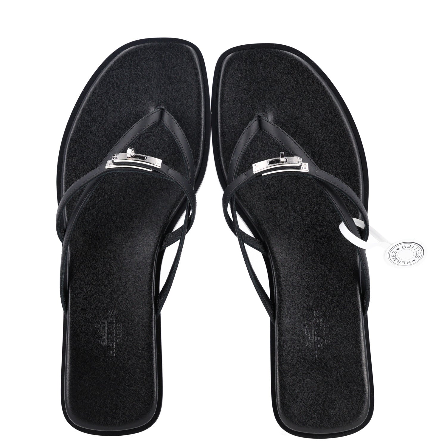 Calfskin Miss Sandals 39 Black