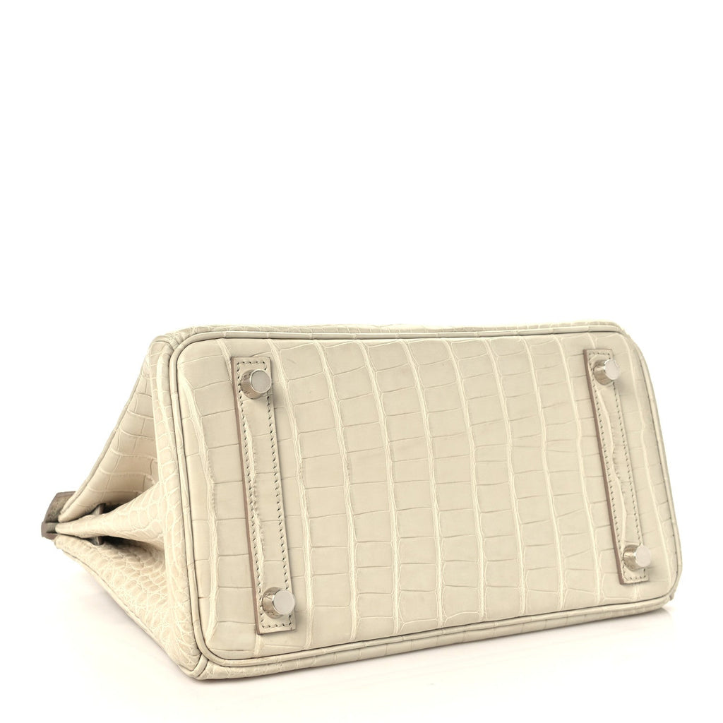 Matte Alligator Birkin 25 Beton