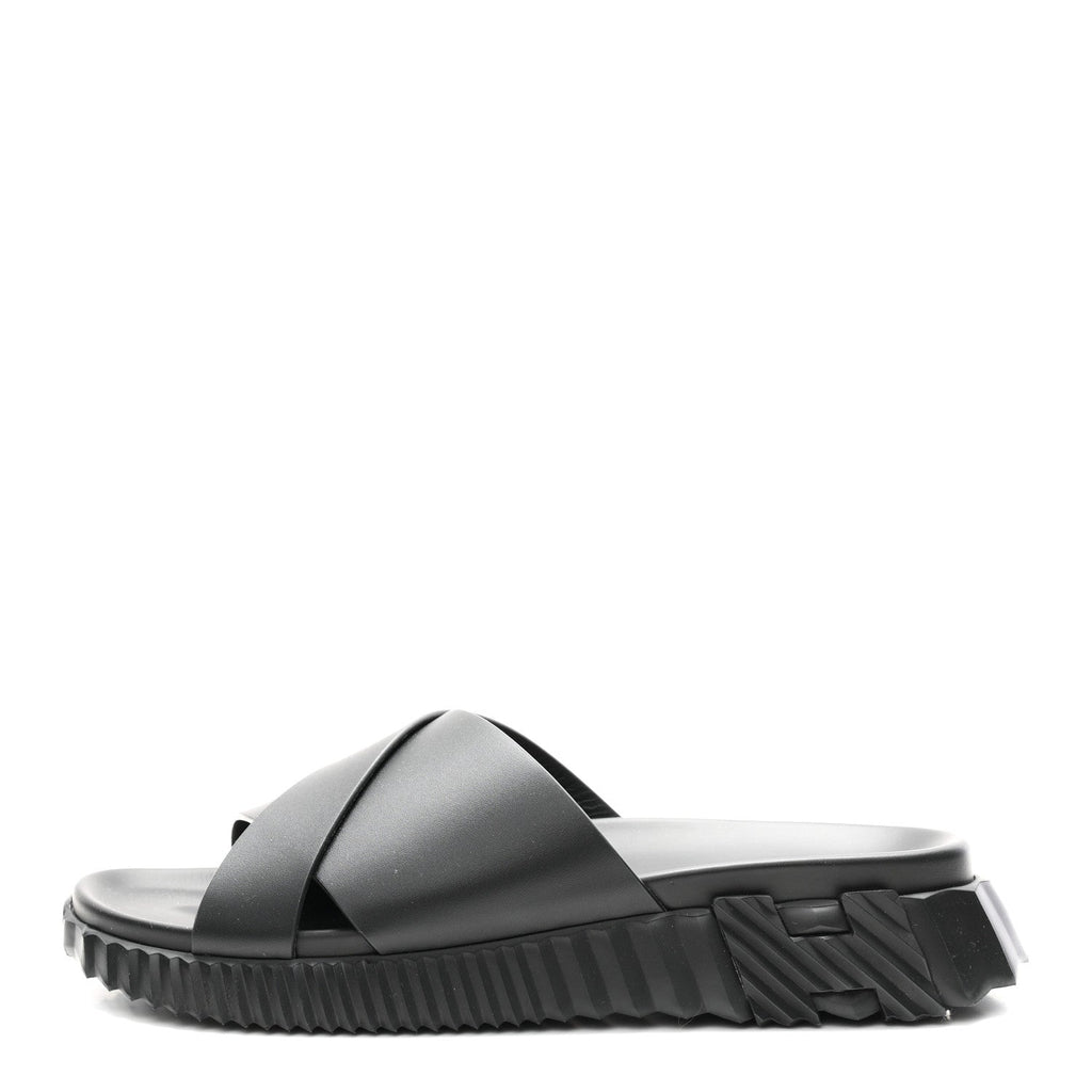 Nappa Mens Infra Sandals 42 Black