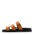 Suede Goatskin Womens Chypre Sandals 38 Naturel