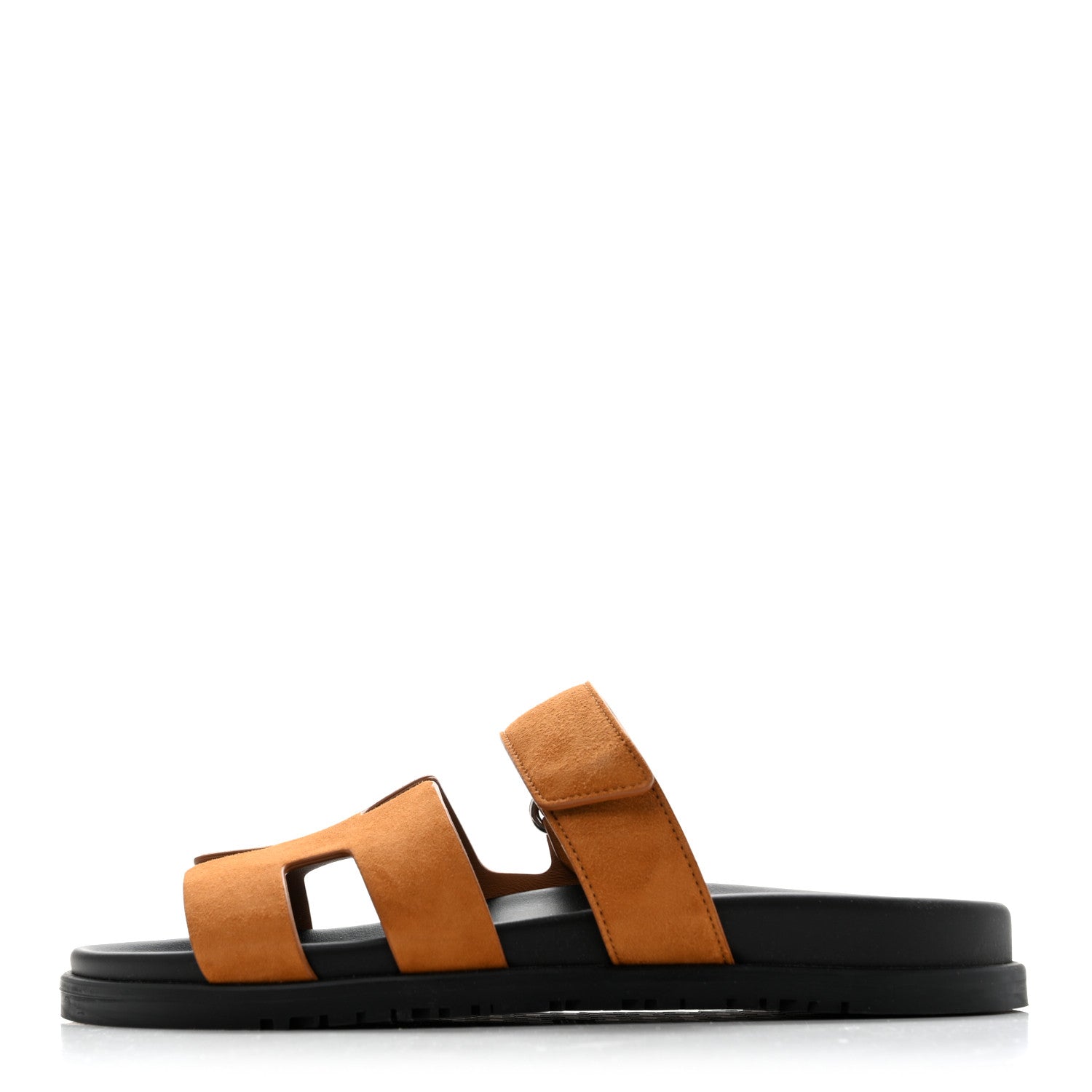Suede Goatskin Womens Chypre Sandals 38 Naturel