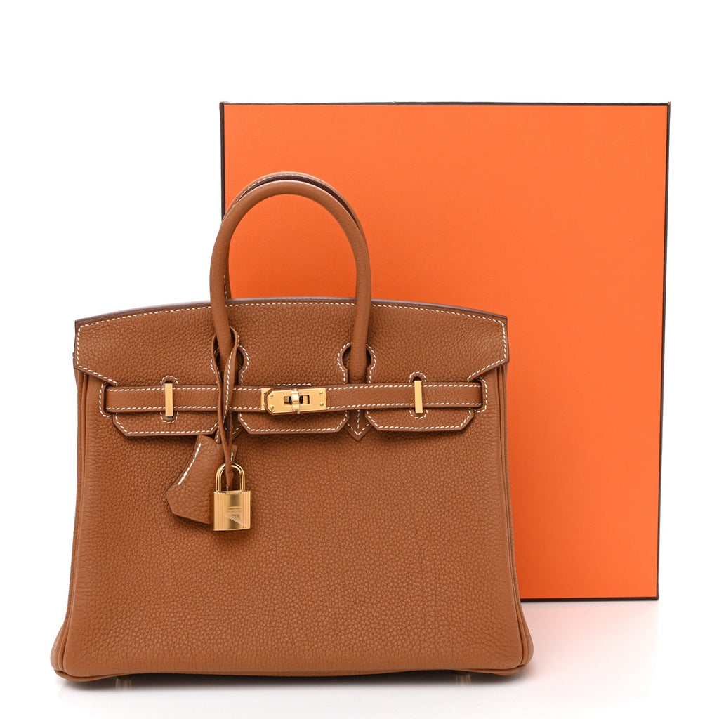 Togo Birkin 25  Gold
