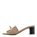 Suede Goatskin Gigi 50 Sandals 40 Beige Sable