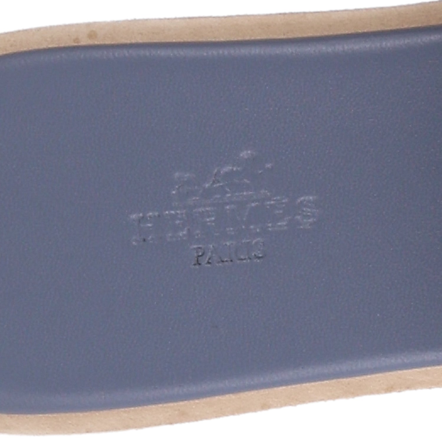 Suede Goatskin Cork Eze 30 Sandals 38 Bleu Grignon