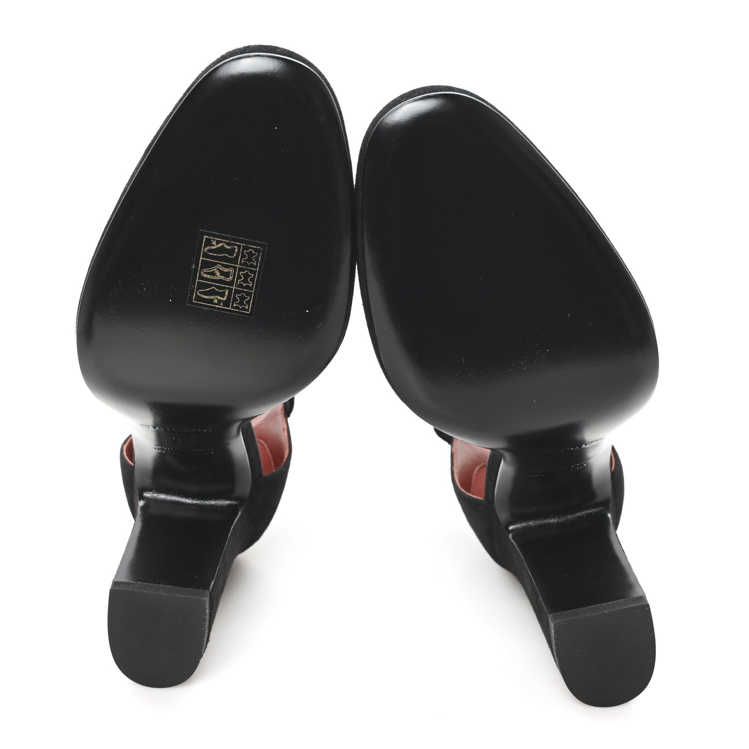 Suede Goatskin Baby 90 Pump 37 Black