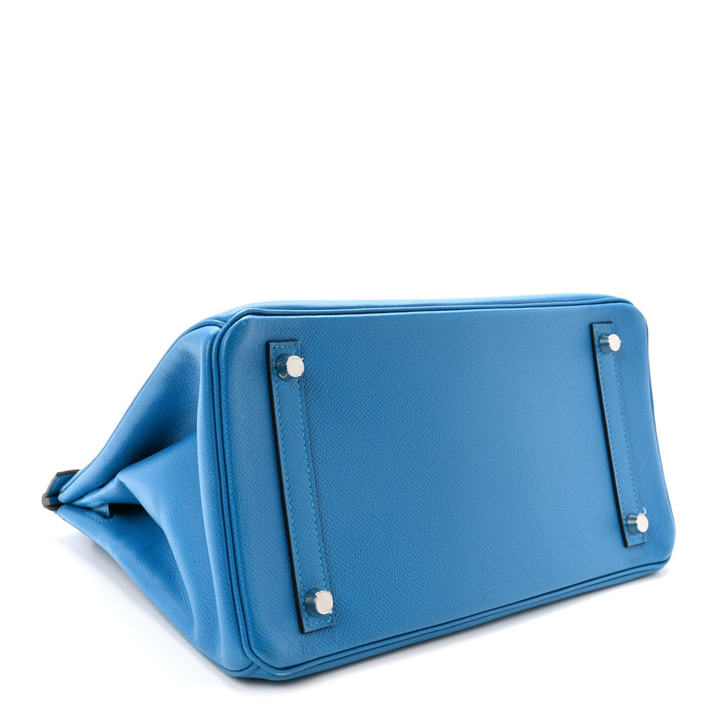 Epsom Birkin 30 Bleu Frida