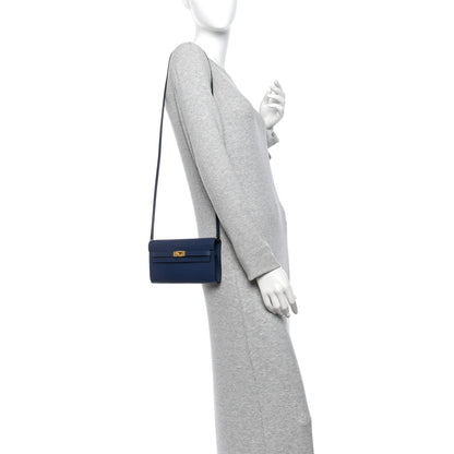 Epsom Kelly Wallet To Go Bleu Navy