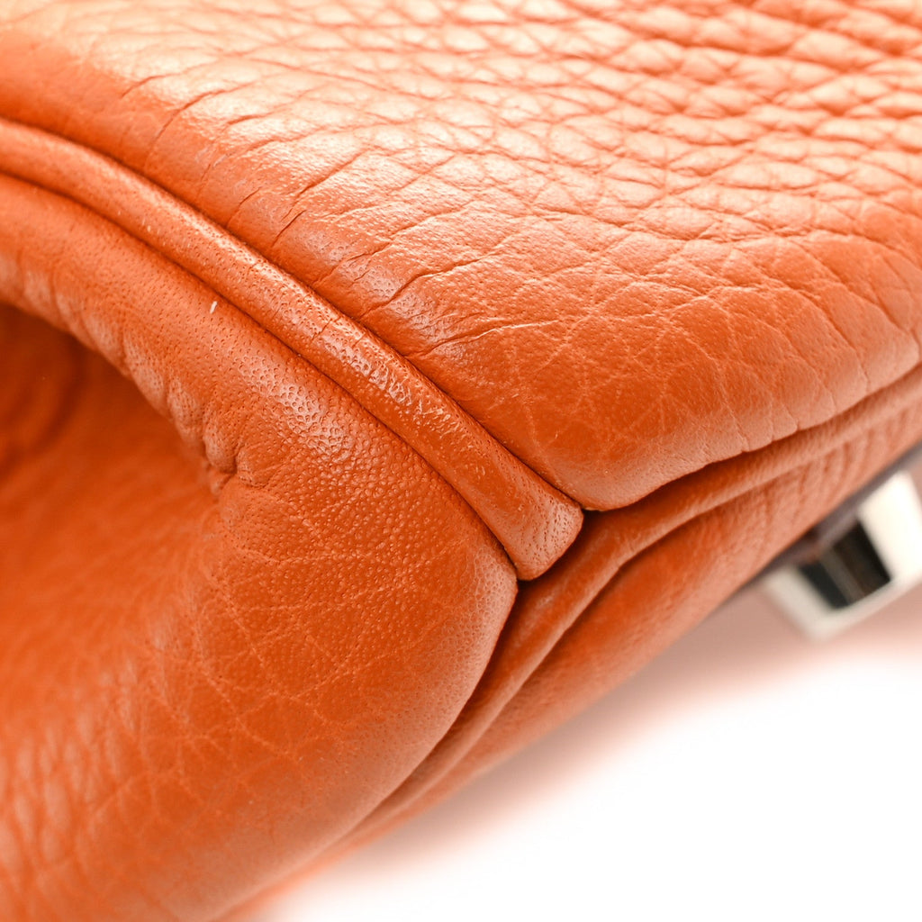 Taurillon Clemence JPG Birkin 42 Orange