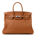 Taurillon Novillo Sea Surf and Fun Birkin 35 Toffee