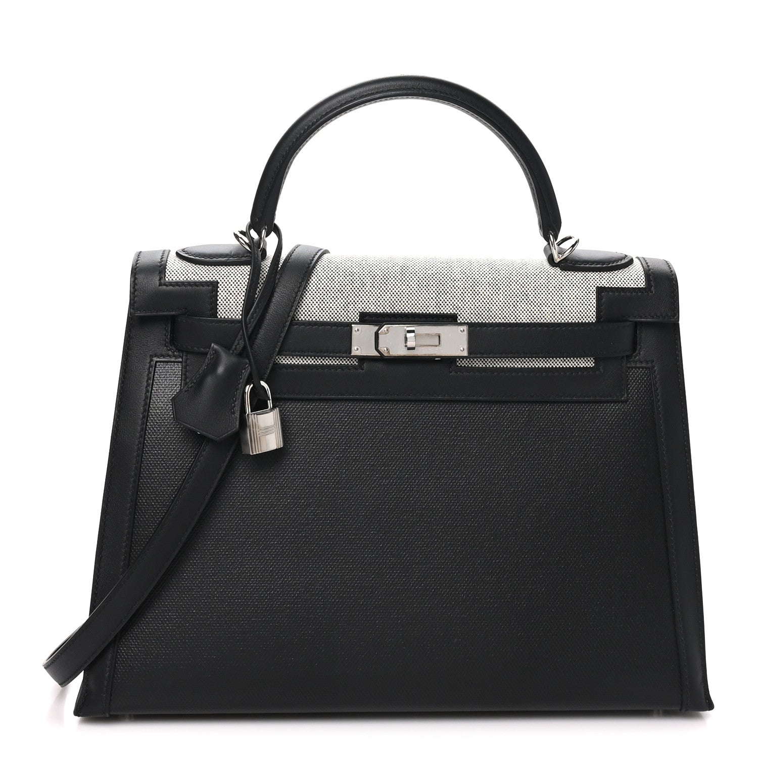 Berline Toile Swift Kelly Sellier 32 Black Ecru