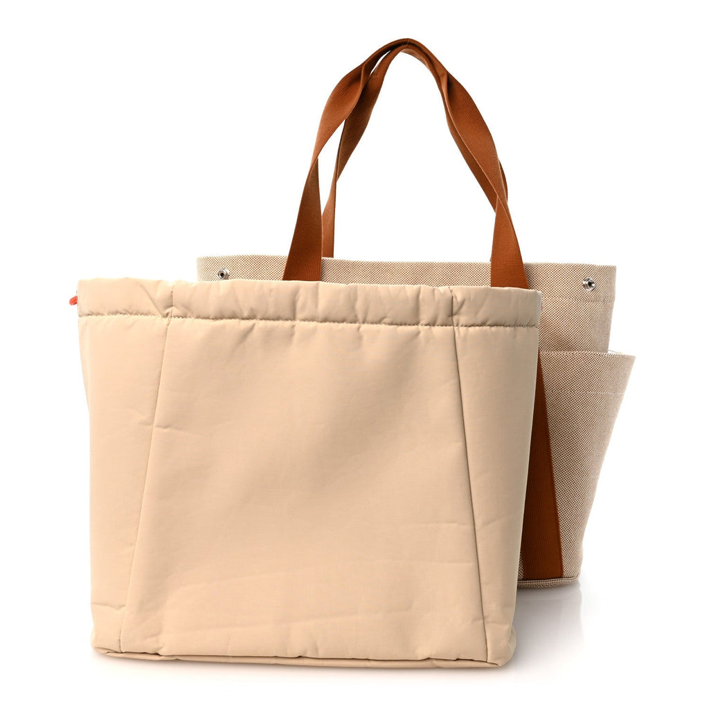 H Canvas Cabriole Nappy Bag Biscuit