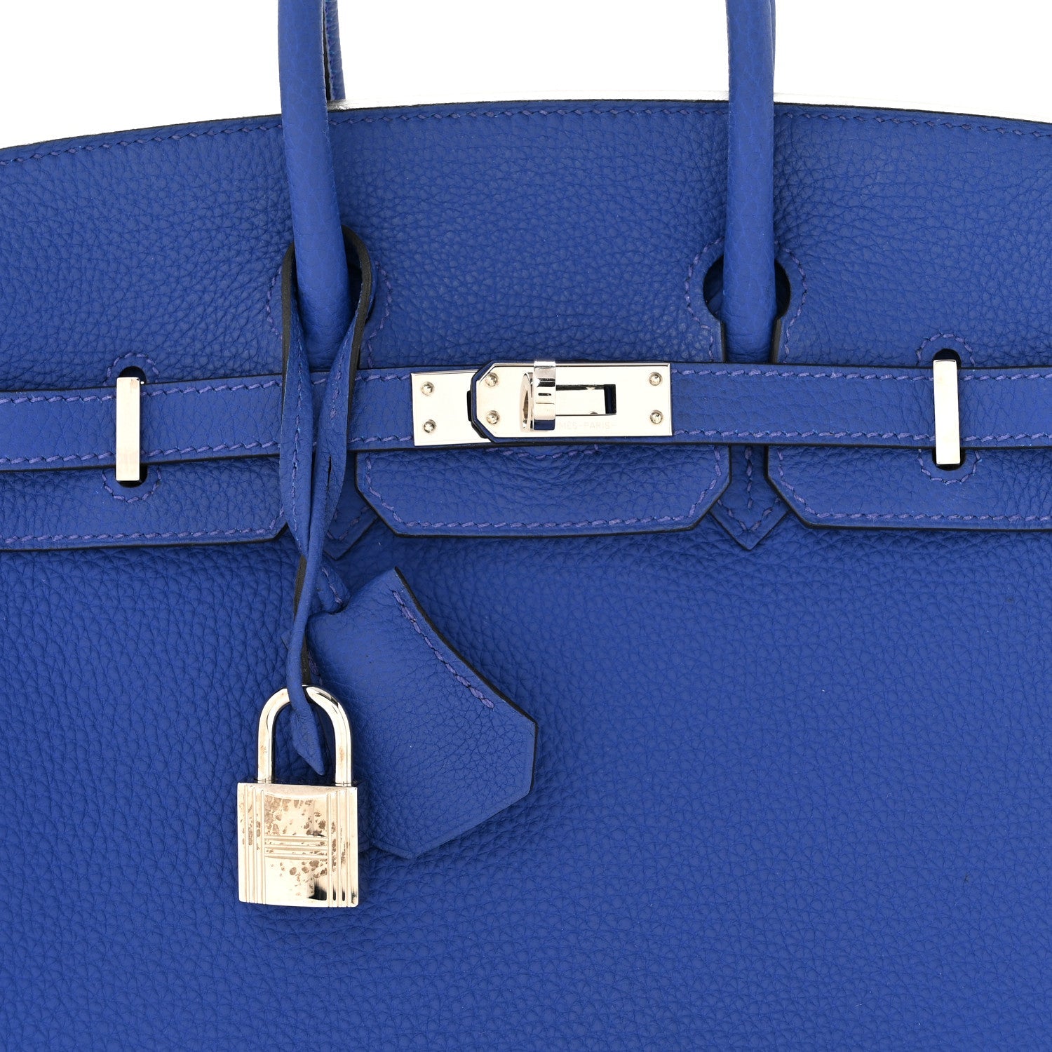 Togo Birkin 25 Bleu Electrique