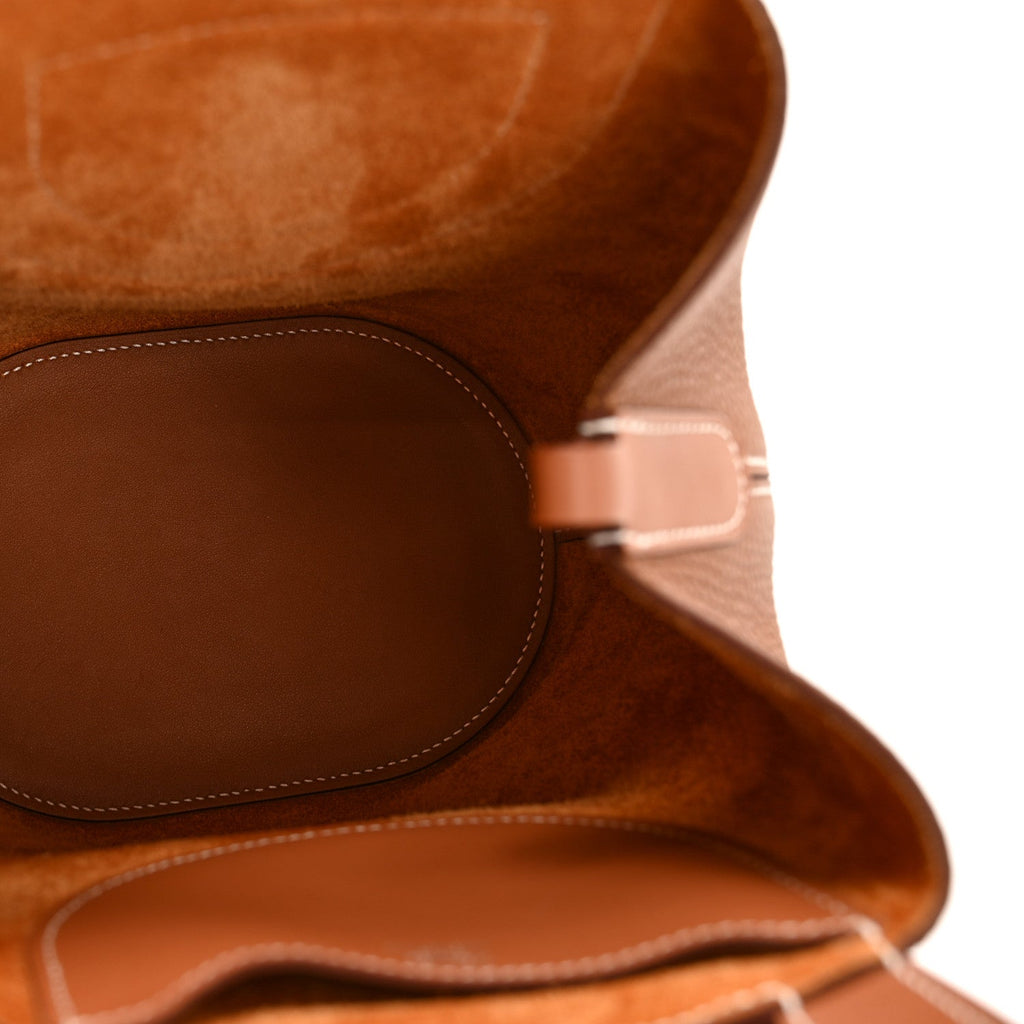 Taurillon Clemence Swift In-The-Loop 18 Bag Gold