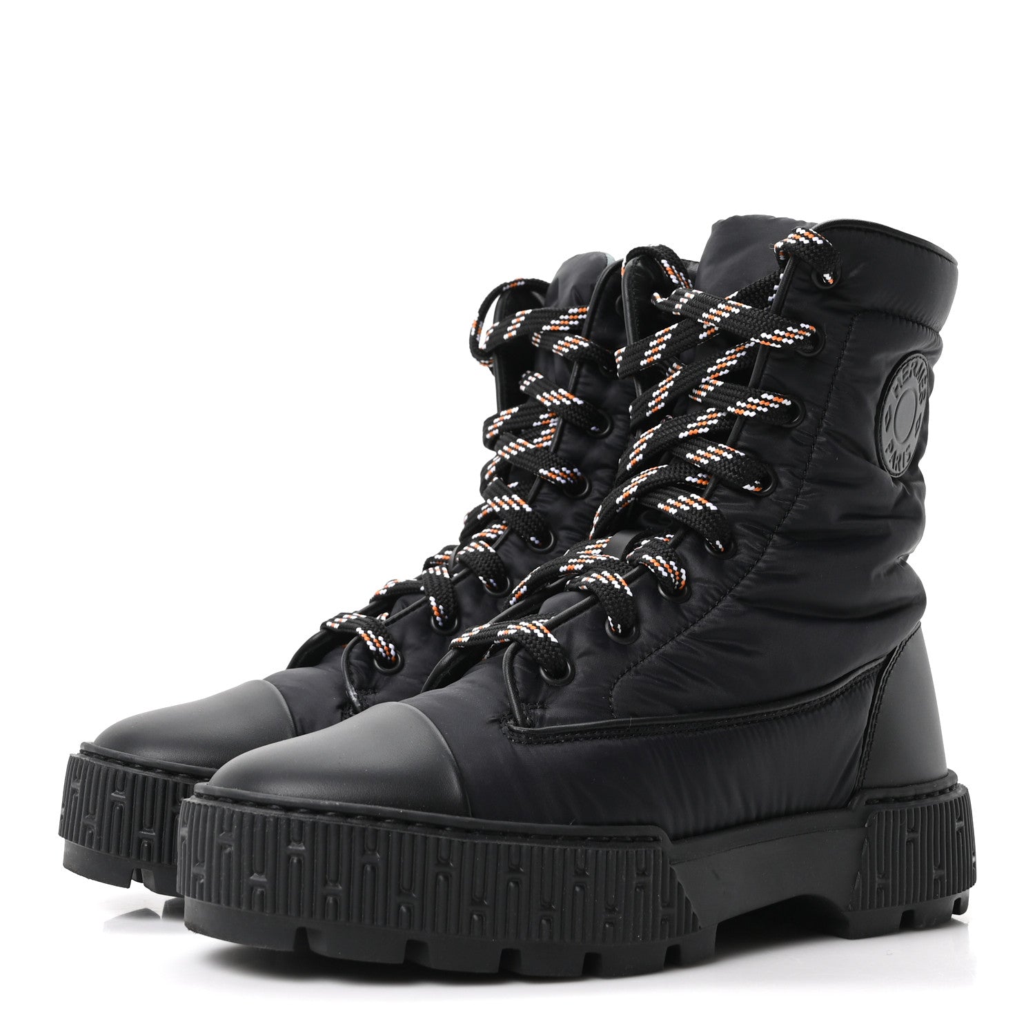 Calfskin Parachute Fresh Ankle Boots 35 Black