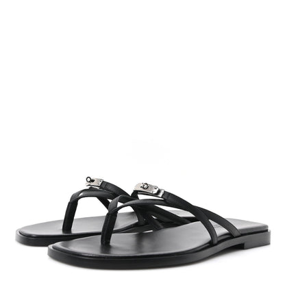 Calfskin Miss Sandals 37 Black