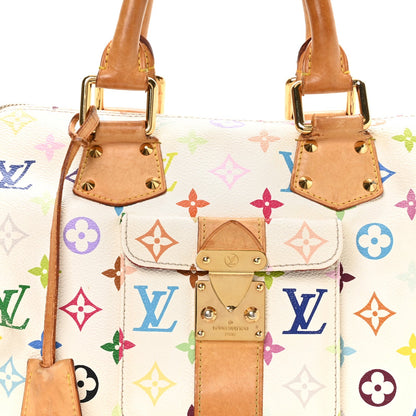 Monogram Multicolor Speedy 30 White