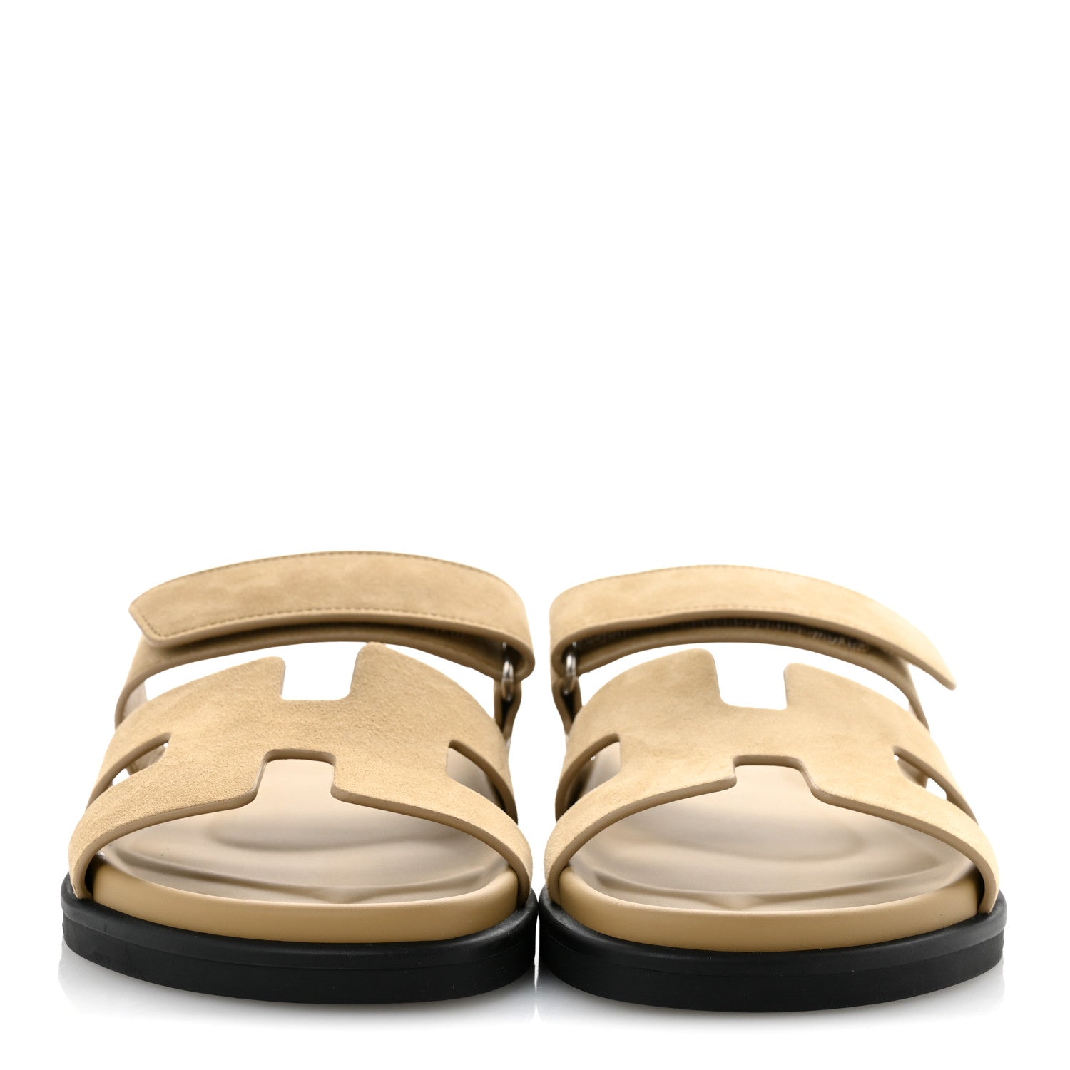 Suede Goatskin Womens Chypre Sandals 38 Beige Sable