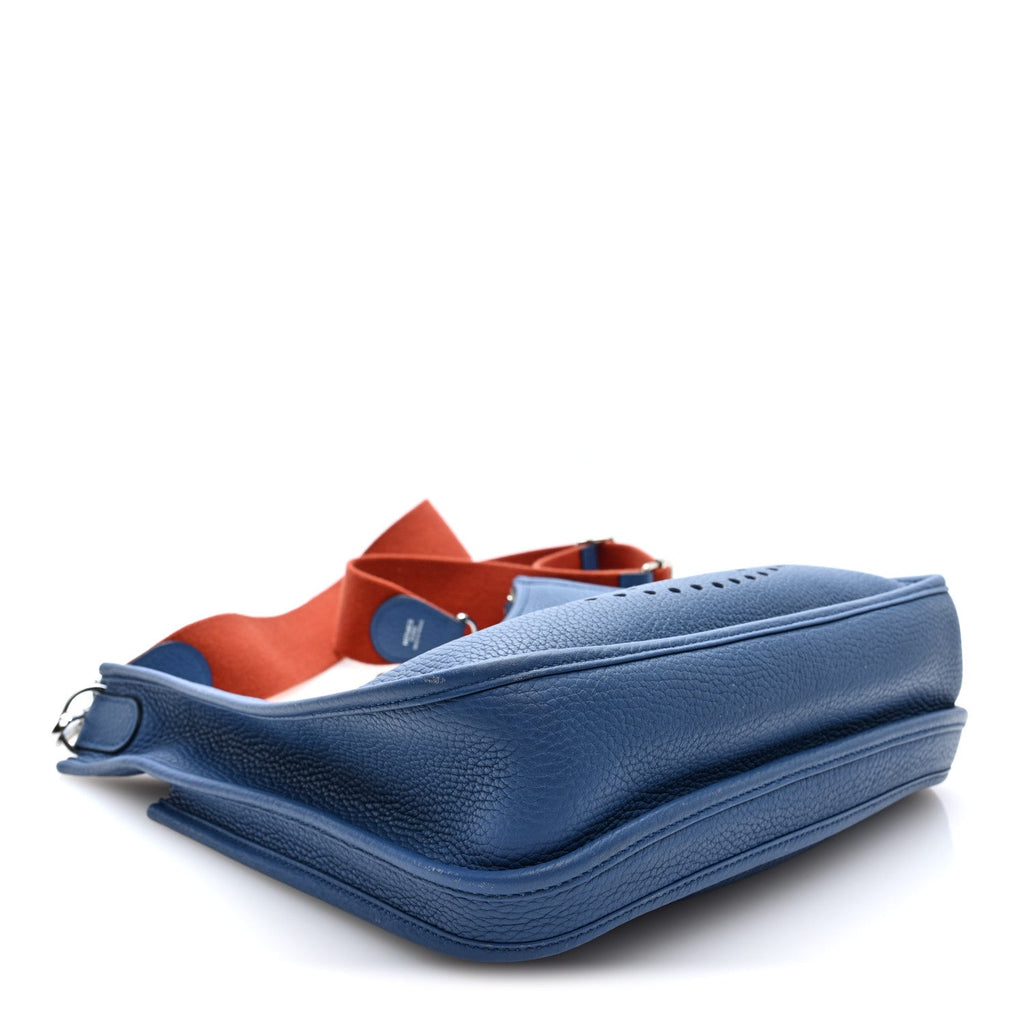 Taurillon Clemence Evelyne III PM Bleu Agate Cuivre