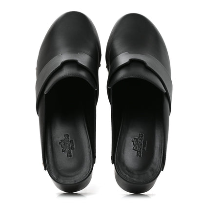 Calfskin Calya Mules 37 Black