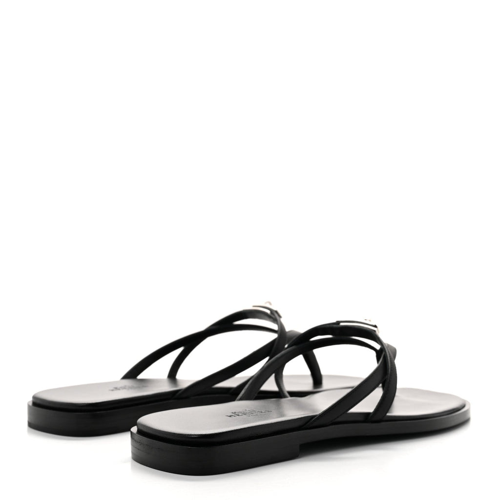 Calfskin Miss Sandals 39 Black