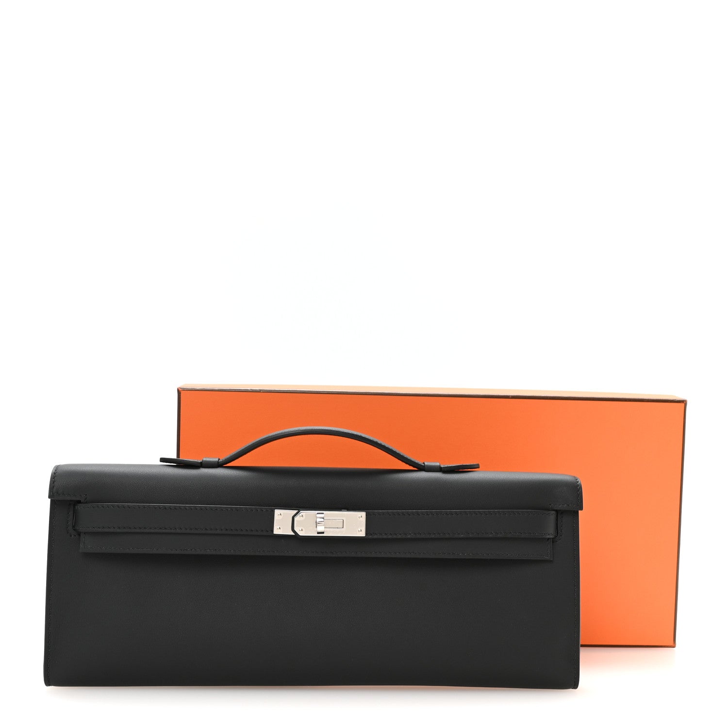 Swift Kelly Cut Clutch Pochette Black