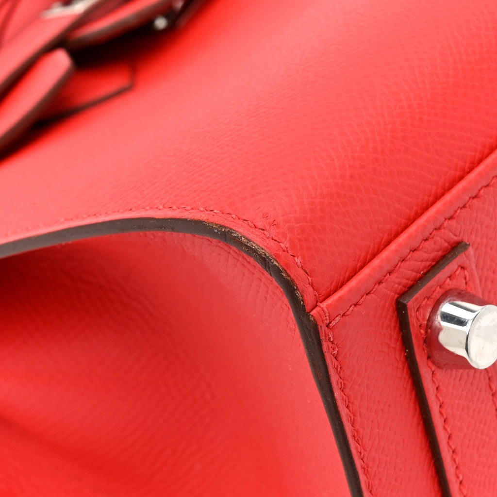 Epsom Birkin Sellier 25 Rouge De Coeur