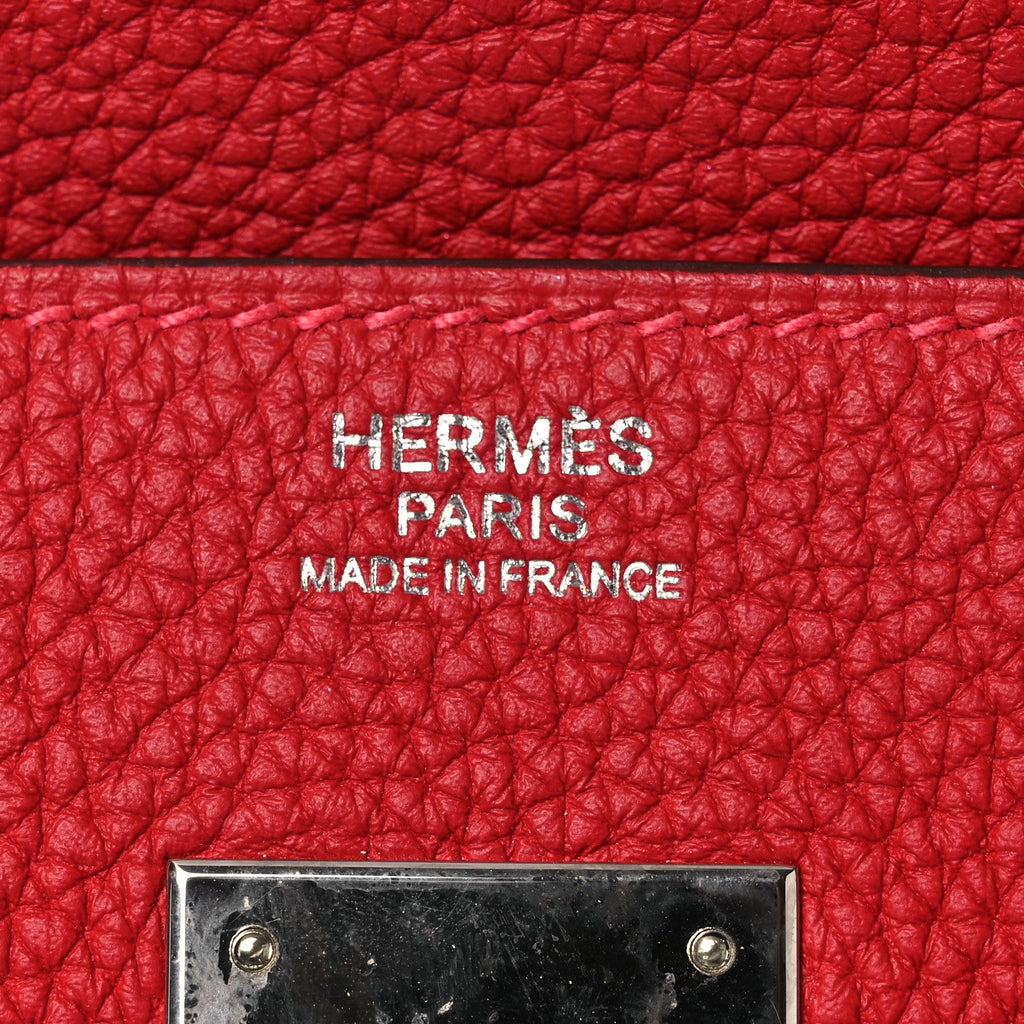Togo Verso Birkin 30 Rouge Vif Rouge H