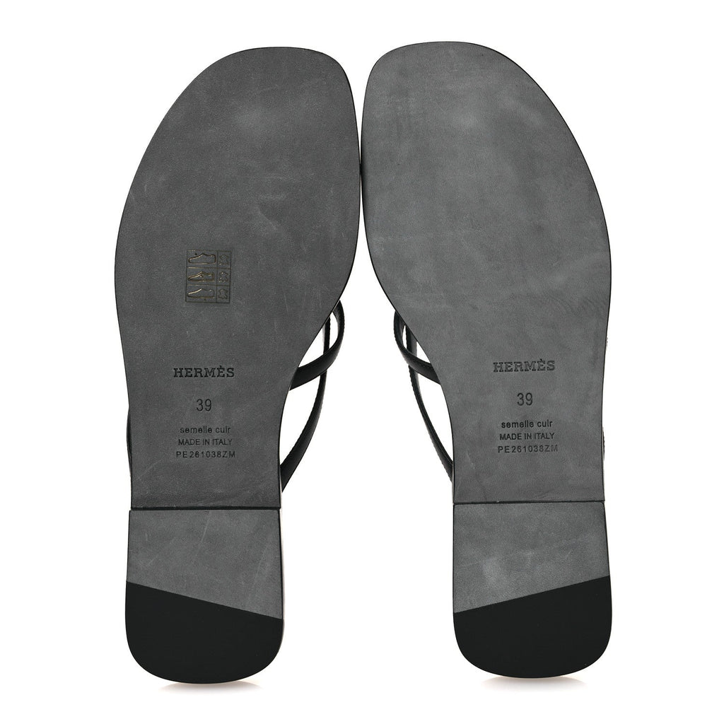Calfskin Miss Sandals 39 Black