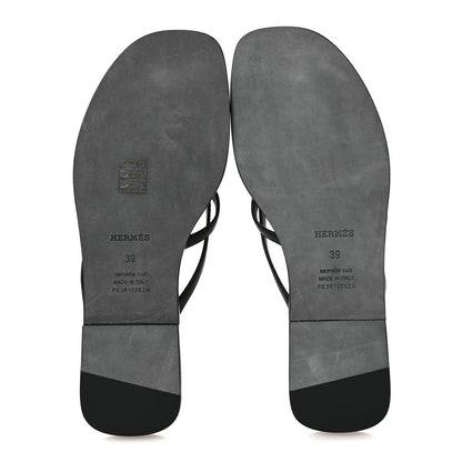 Calfskin Miss Sandals 39 Black