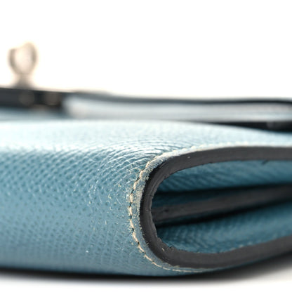 Epsom Kelly Longue Wallet Blue Jean