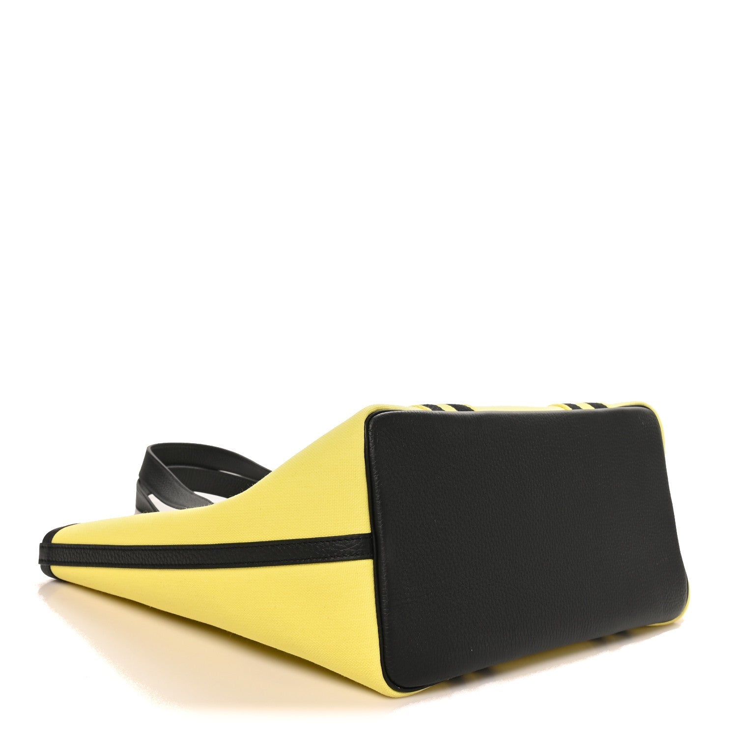 Militaire Canvas Taurillon Clemence  Wooly Wooly Pursangle MM Tote Jaune Black