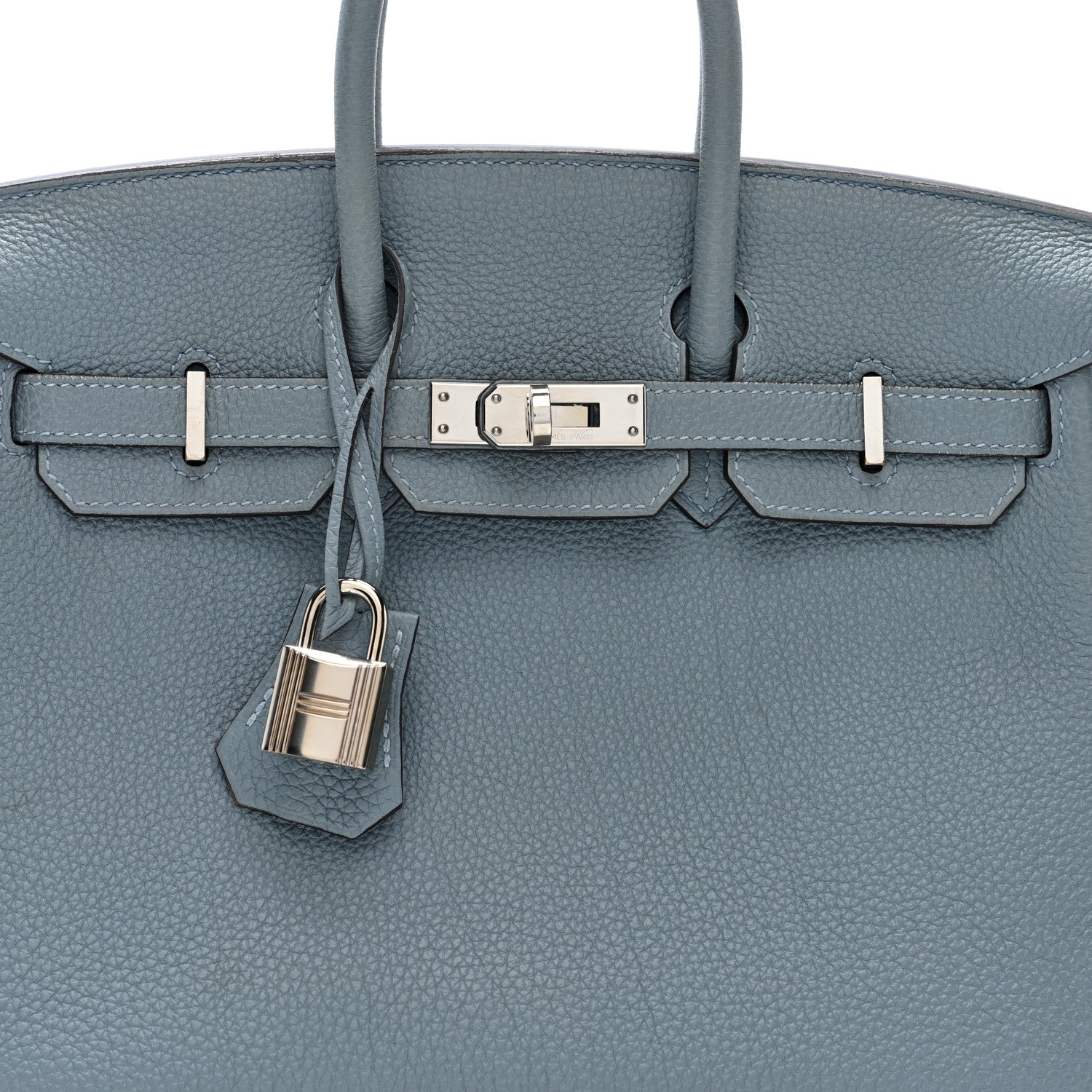 Togo Verso Birkin 25 Bleu Lin Chai