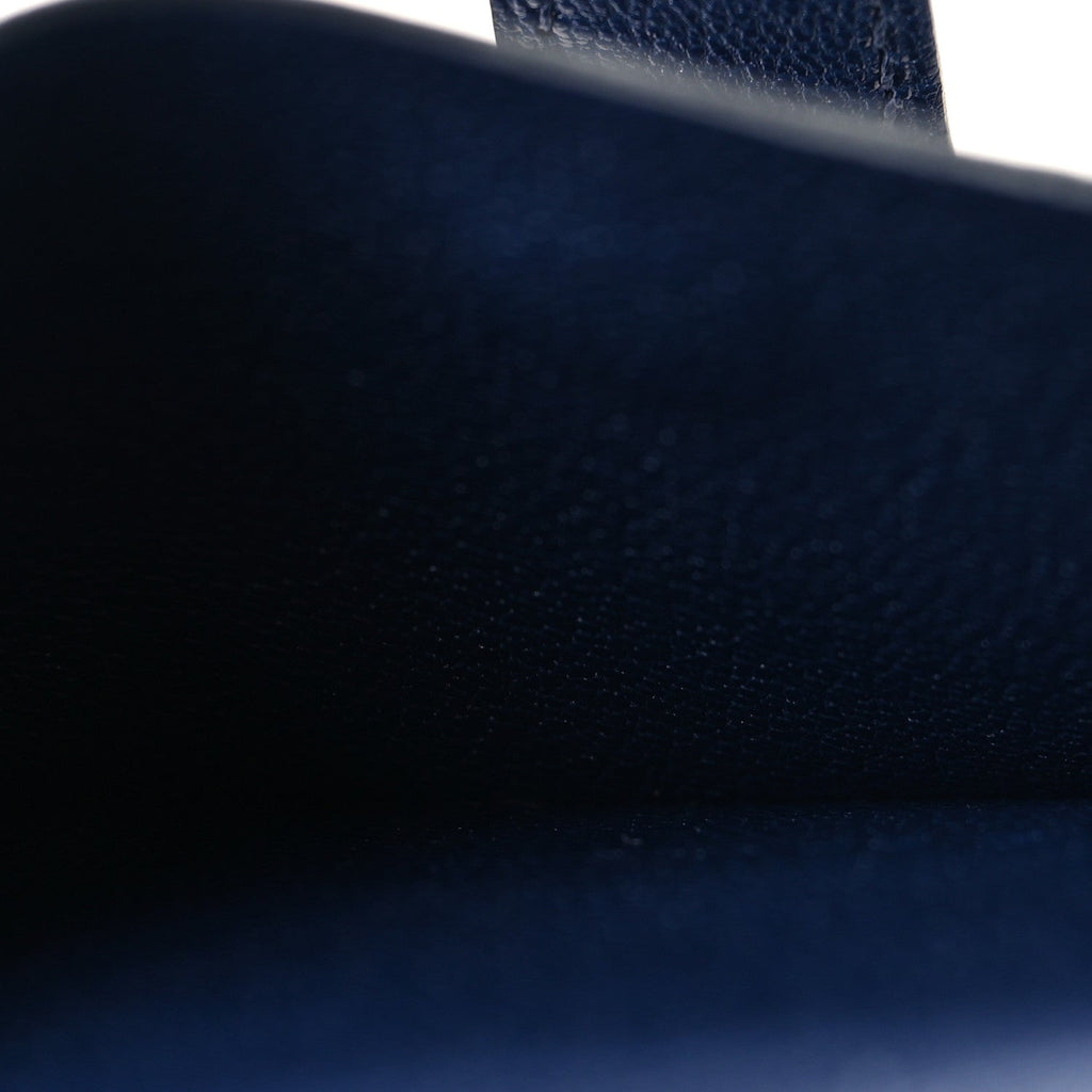 Chevre Mysore Mini Bearn Wallet Bleu Saphir