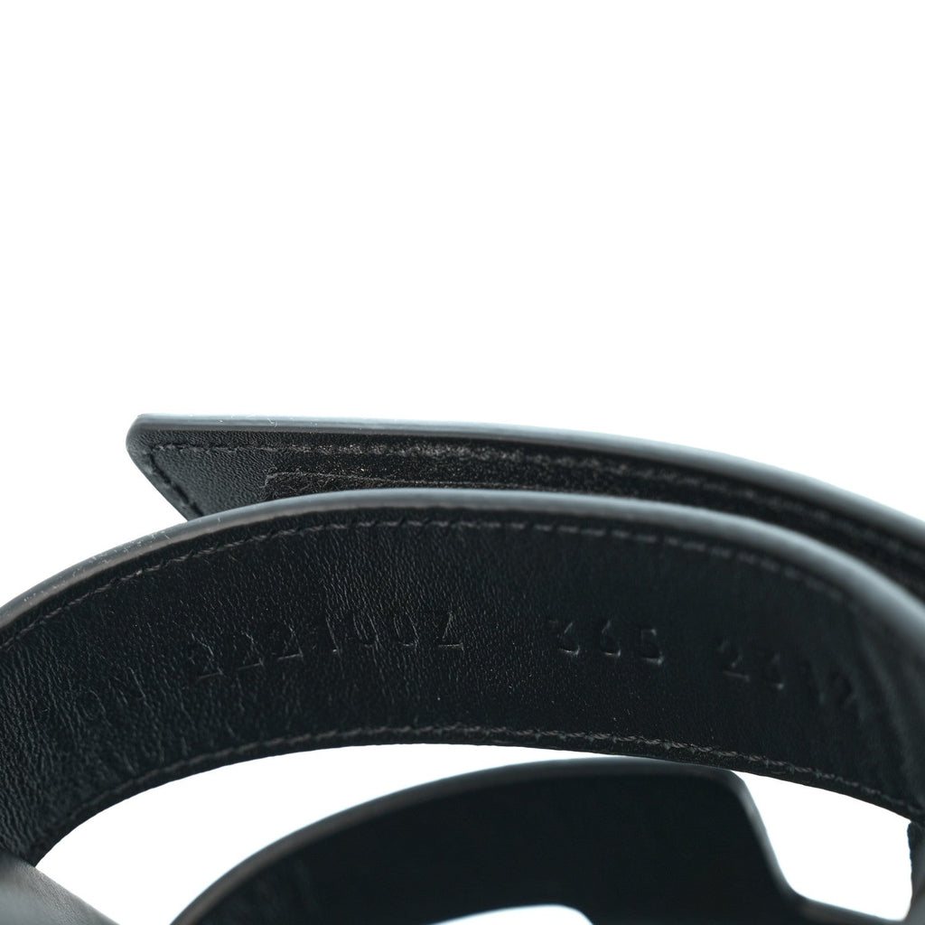 Calfskin Womens Chypre Sandals 36.5 Black