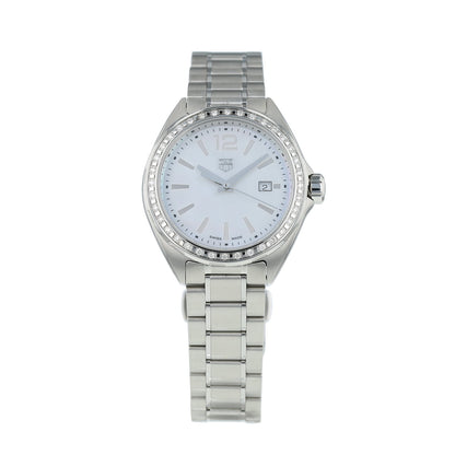 Tag Heuer Formula 1 Diamonds Mother of Pearl White Dial Silver Steel Strap Watch for Women - WBJ141A.BA0664
