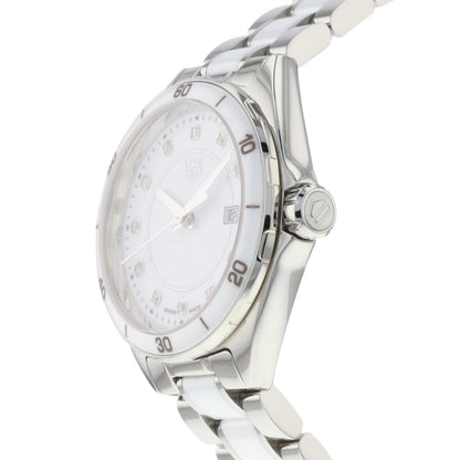 Tag Heuer Formula 1 Diamonds White Dial Two Tone Steel Strap Watch for Women - WBJ141AD.BA0974