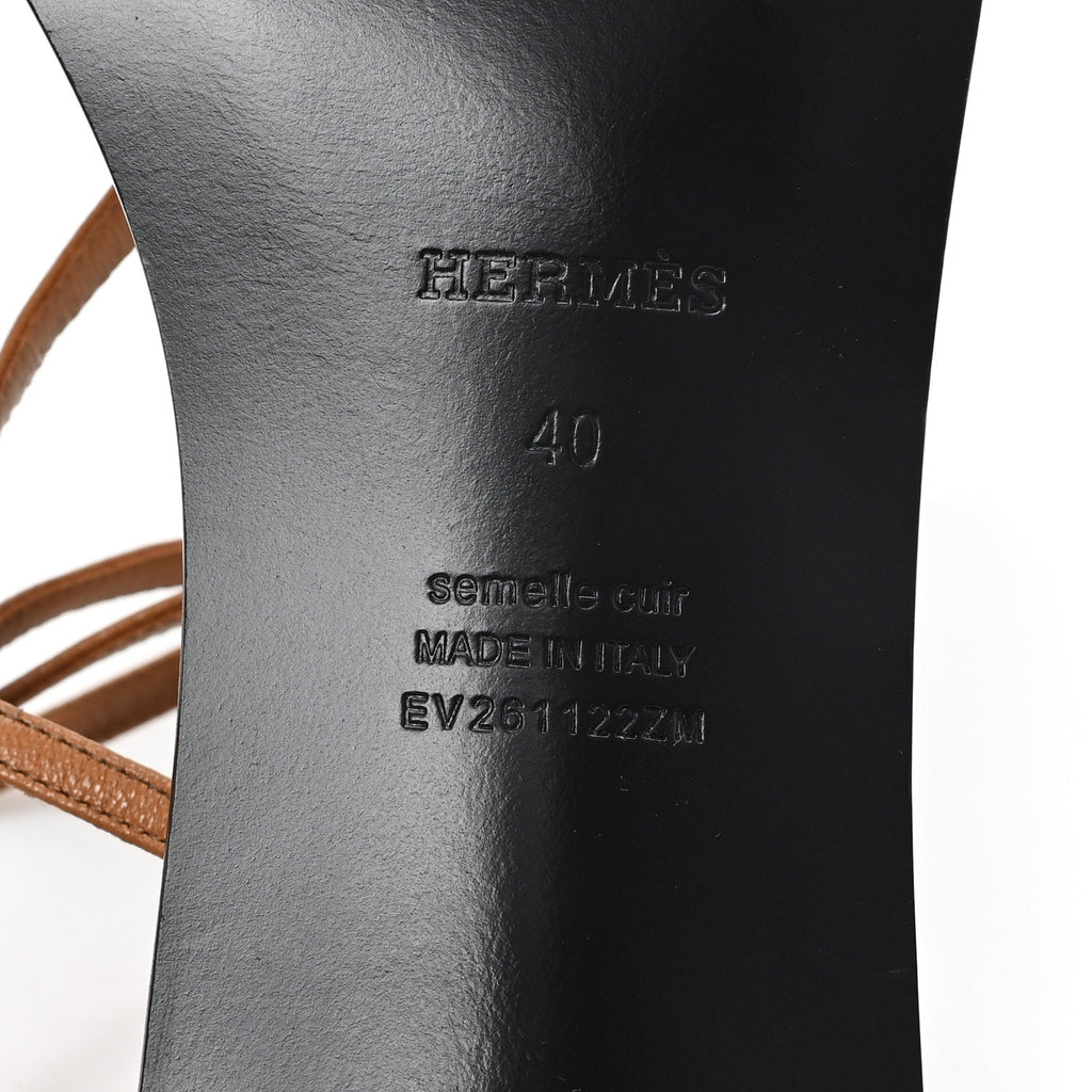 Calfskin Muse 40 Sandal 40 Natural