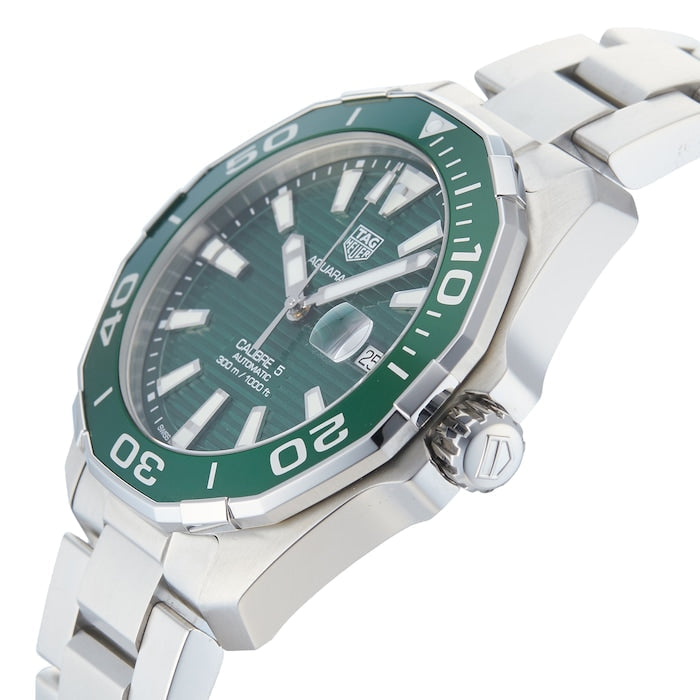 Tag Heuer Aquaracer Green Dial Watch for Men - WAY201S.BA0927