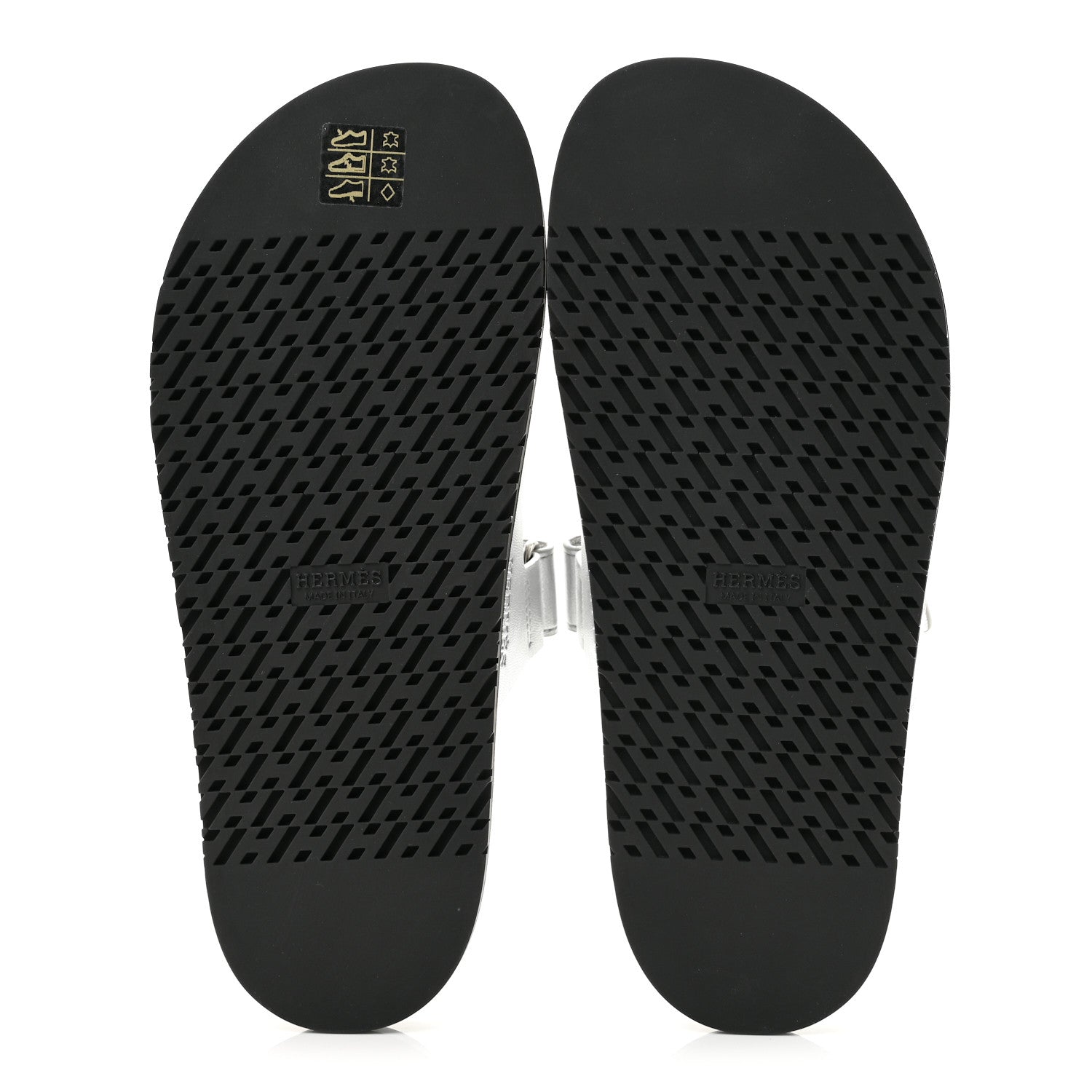 Metallic Goatskin Womens Chypre Sandals 40 Argent