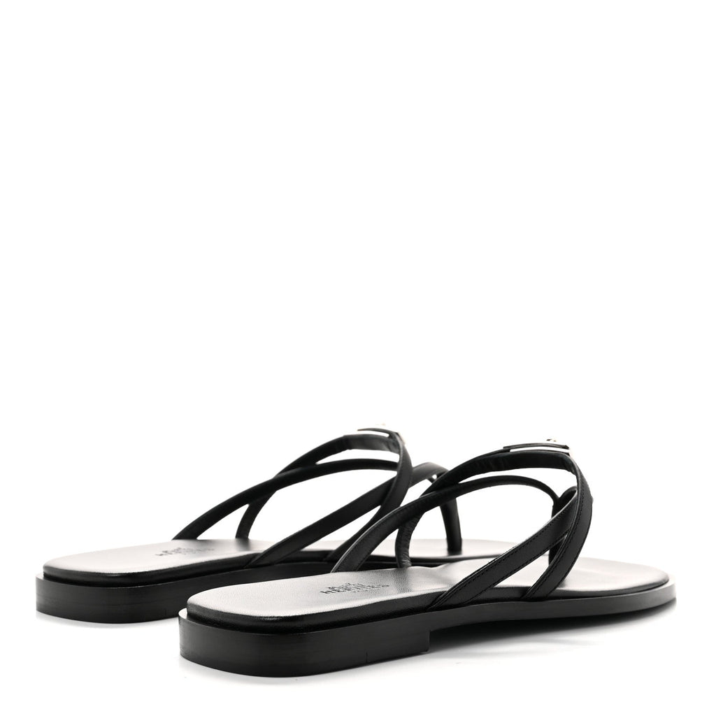 Calfskin Miss Sandals 38 Black