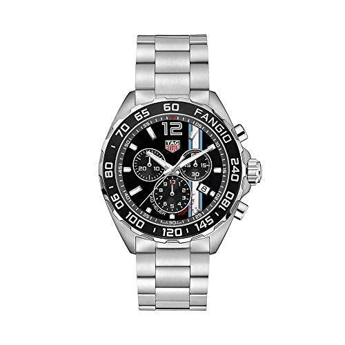 Tag Heuer Formula 1 Chronograph Black Dial Silver Steel Strap Watch for Men - CAZ101H.BA0842