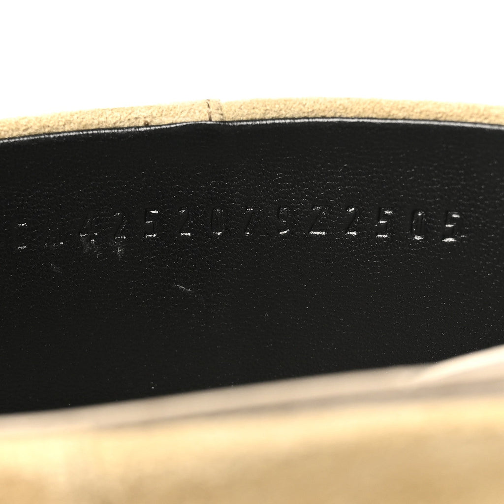 Suede Calfskin Lisiere 90 Boots 38 Beige Lin