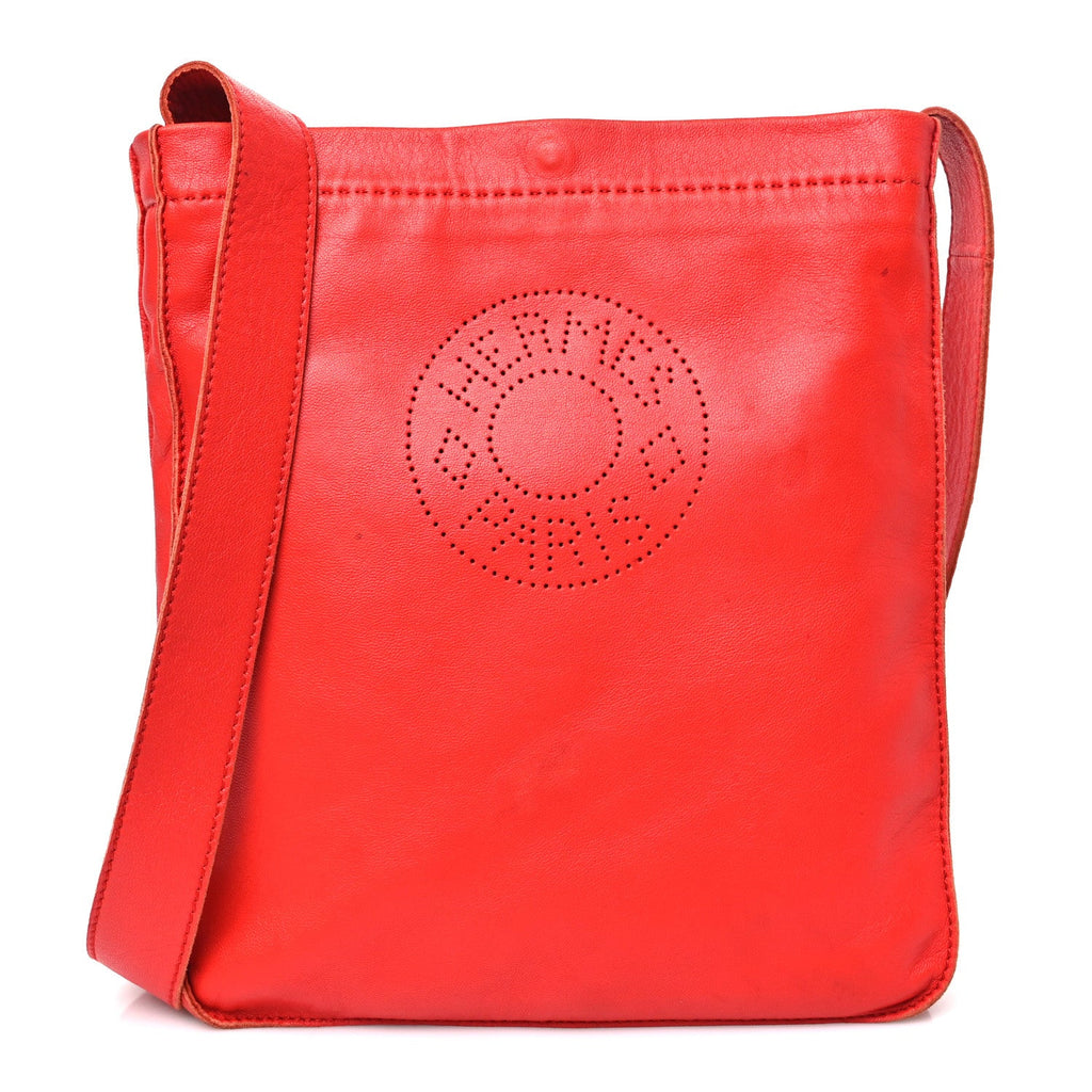 Lambskin Clou De Selle Pouch Rouge